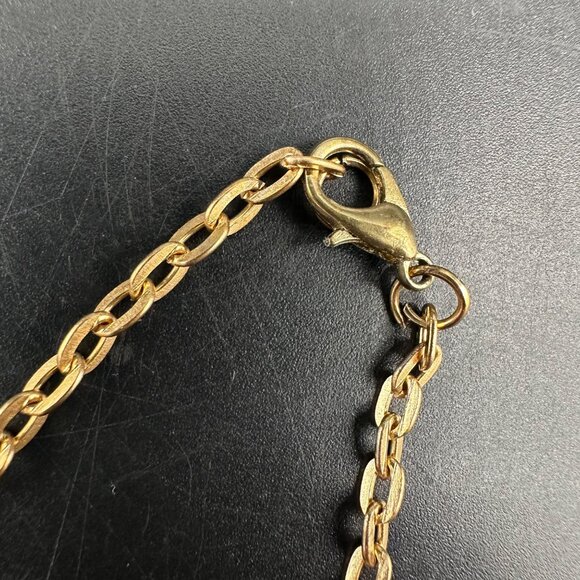 Colorful Rhinestone Butterfly Necklace Gold Tone Adjustable Chain Fruit Salad - Picture 6 of 9